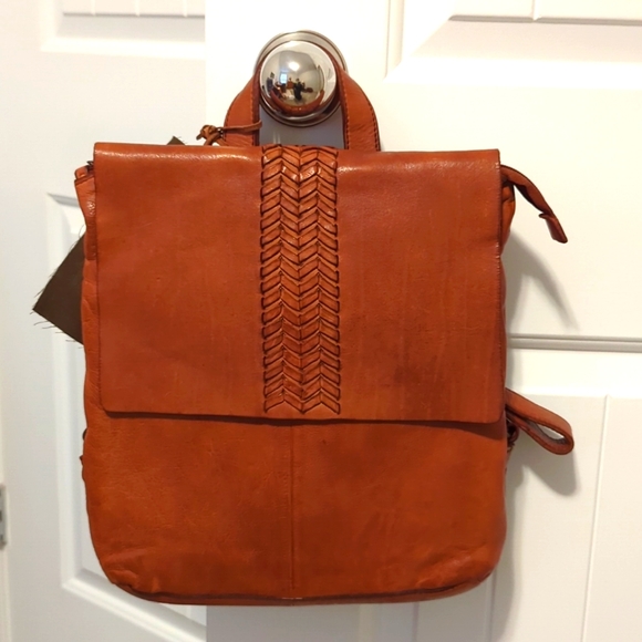 Vilenca Holland Bags Vilenca Holland Washed Leather Backpack With
